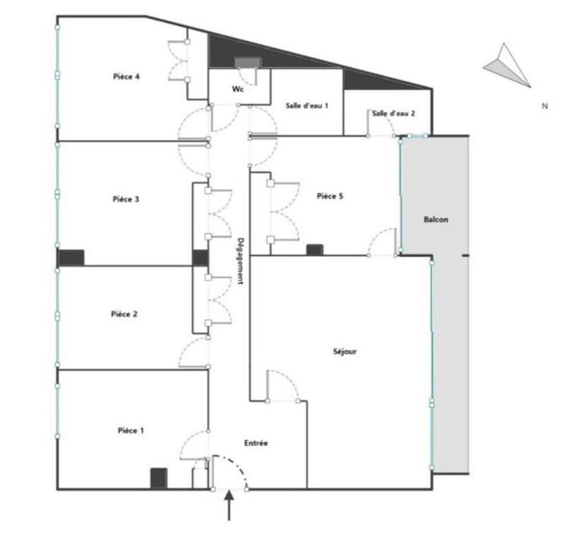 Appartement - 124 m² - 5 pièces
