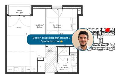 Appartement - 44 m² - 2 pièces