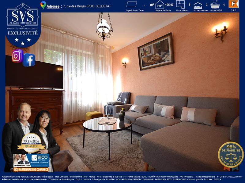 Appartement - 106 m² - 5 pièces