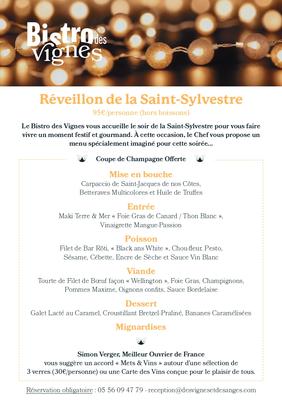 Réveillon de la Saint-Sylvestre au Bistro des Vignes
