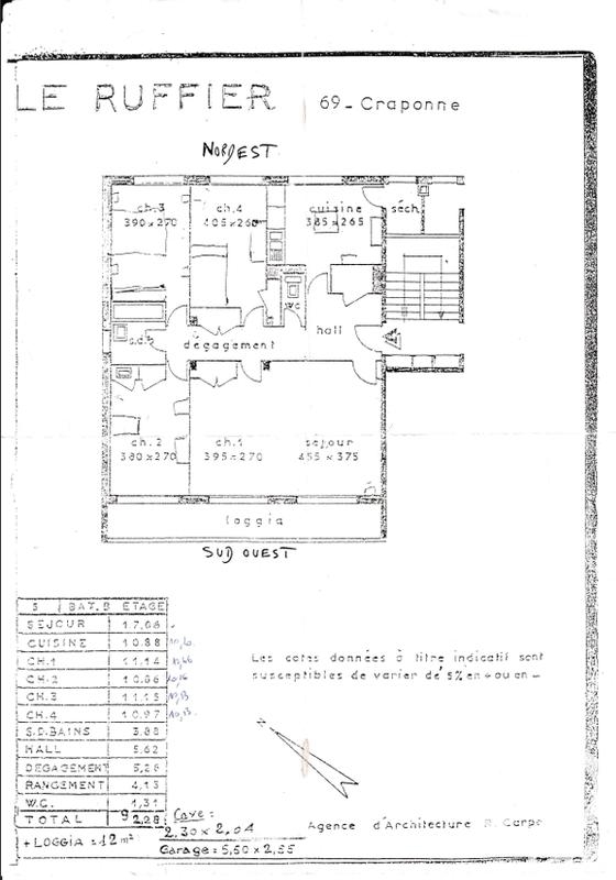 Appartement - 93 m² - 4 pièces