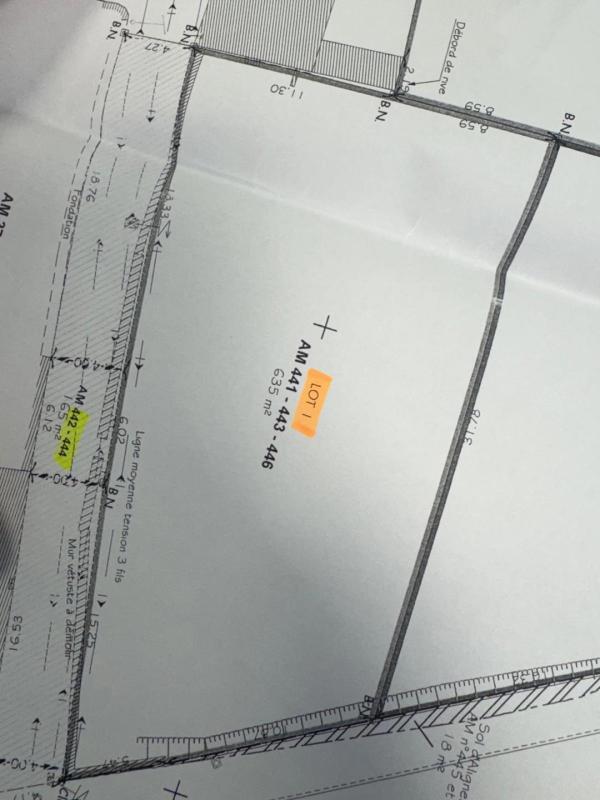 Terrain constructible - 635 m²
