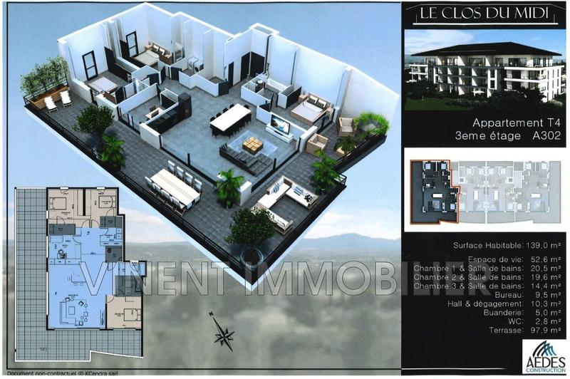 Appartement - 140 m² - 5 pièces