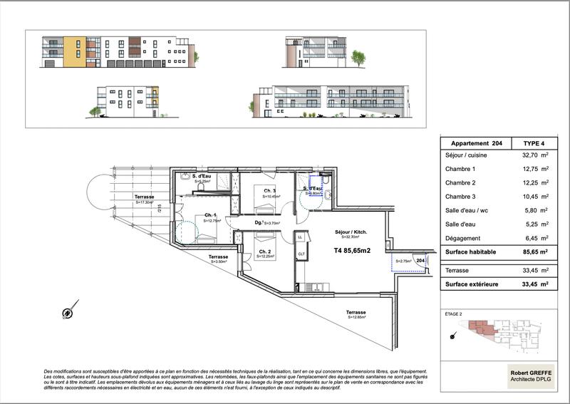 Appartement - 86 m² - 4 pièces