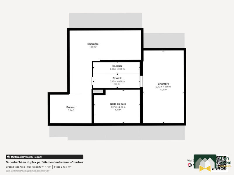 Appartement - 92 m² - 5 pièces