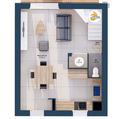 Maison - 60 m² - 4 pièces