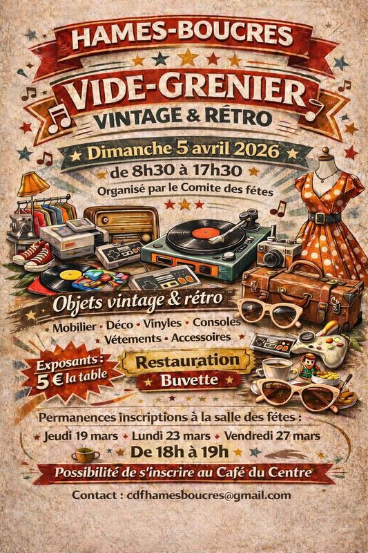 Vide grenier vintage et rétro