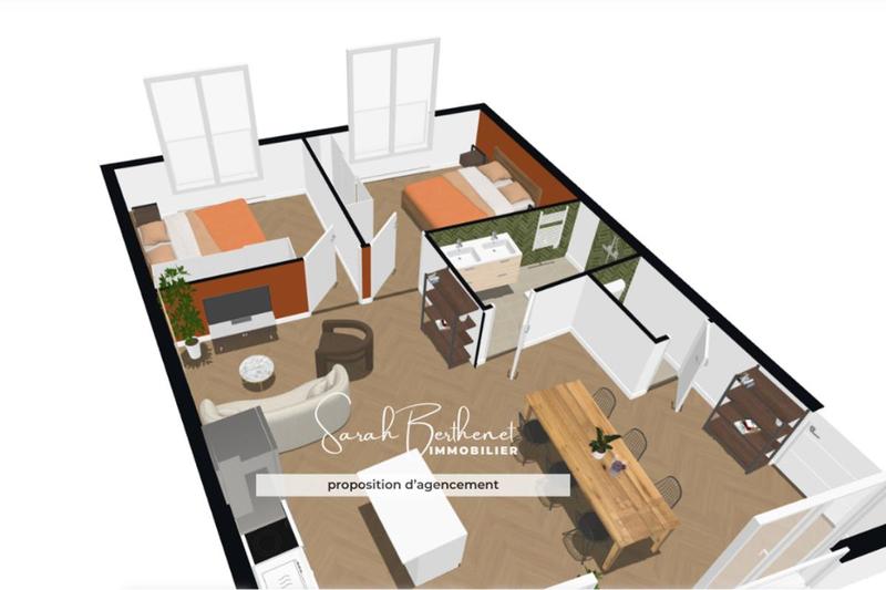 Appartement - 61 m² - 3 pièces