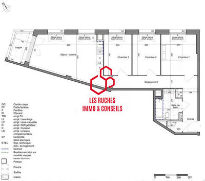 Appartement - 75 m² - 4 pièces