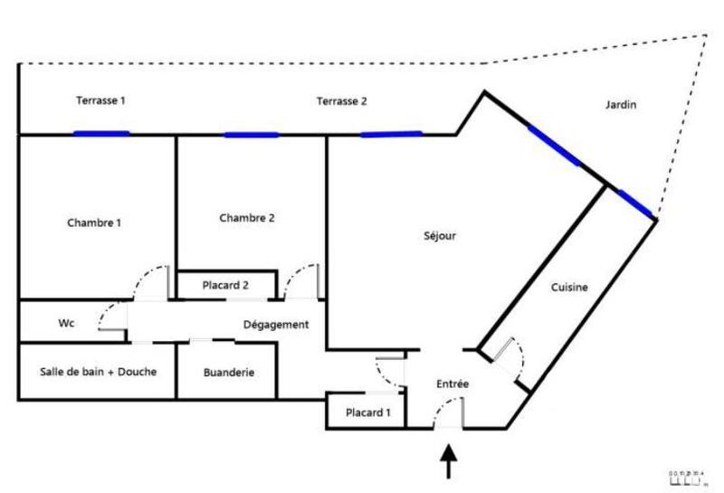 Appartement - 77 m² - 3 pièces