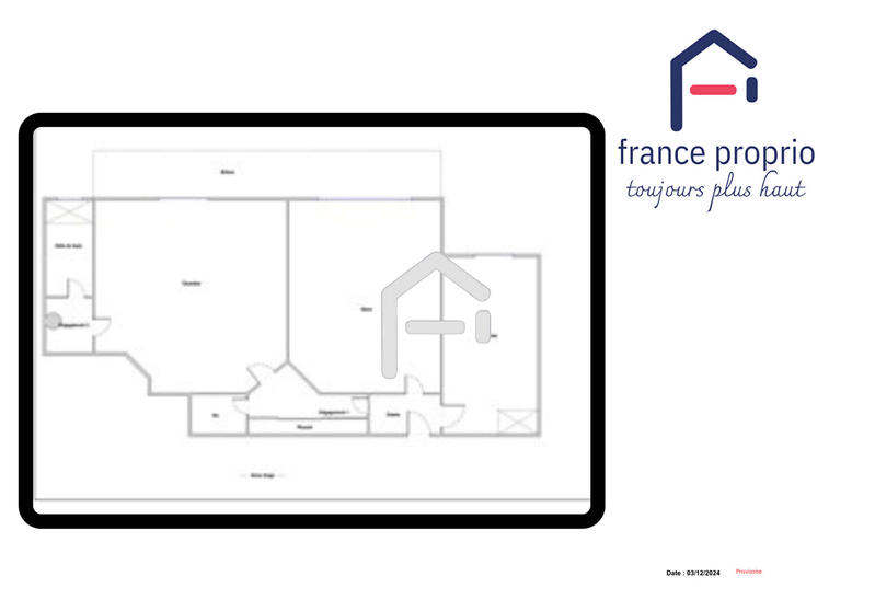 Appartement - 54 m² - 2 pièces