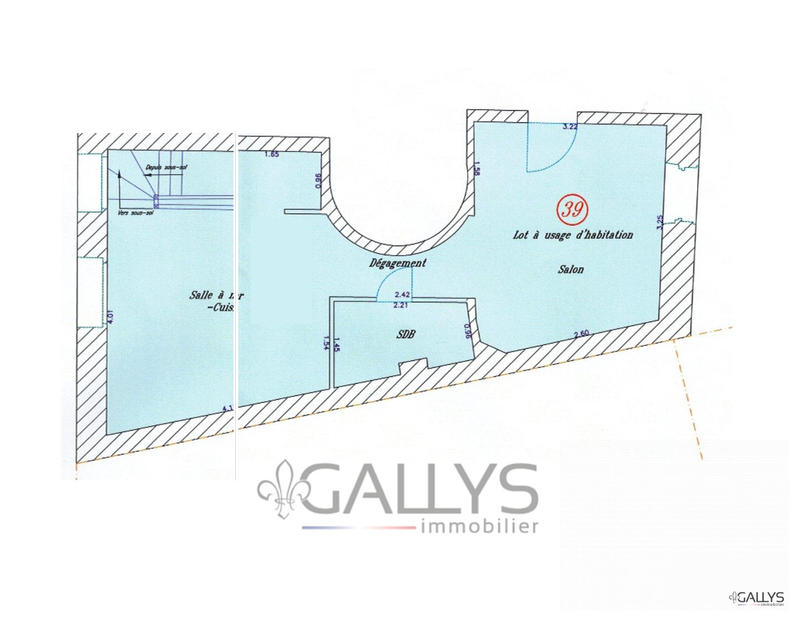 Appartement - 40 m² - 2 pièces