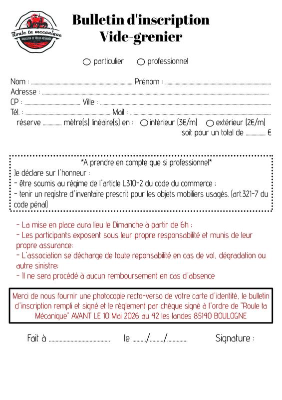 Vide grenier - bourse d'échange