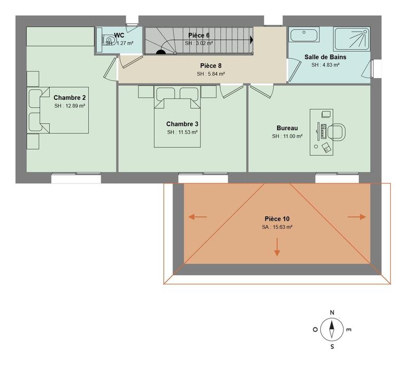 Maison - 117 m² - 5 pièces