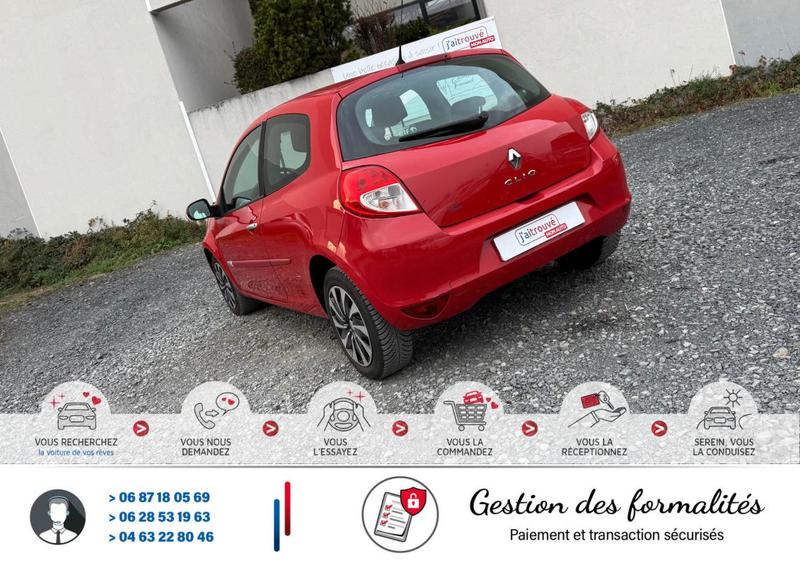 Renault Clio III 1.2i 16v 75Cv Red Color Dynamique Crit'Air 1 *1°Main*175 000Km*Véhicule Sous Garantie*Ct Révision Kit Distribution Ok*Carte Grise Moitié prix (Véhicule plus de 10 ans)*Plus 100 Points Contrôles Effectue*Pneus 4 saisons ("M+S")*Climatisati