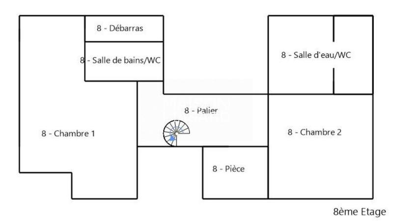 Duplex - 155 m² - 5 pièces