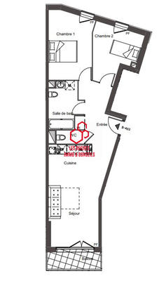 Appartement - 64 m² - 3 pièces