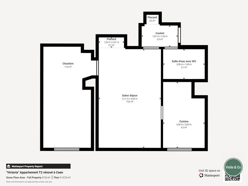 Appartement - 39 m² - 2 pièces