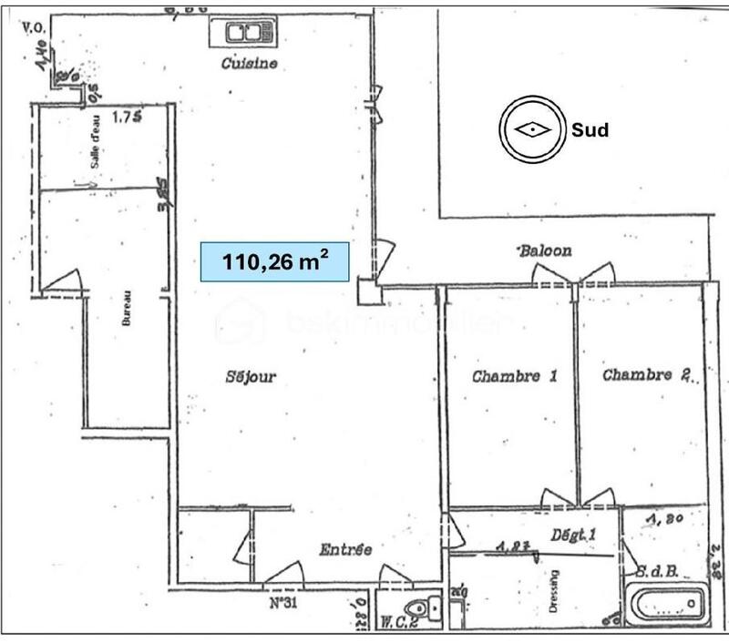 Appartement - 111 m² - 4 pièces