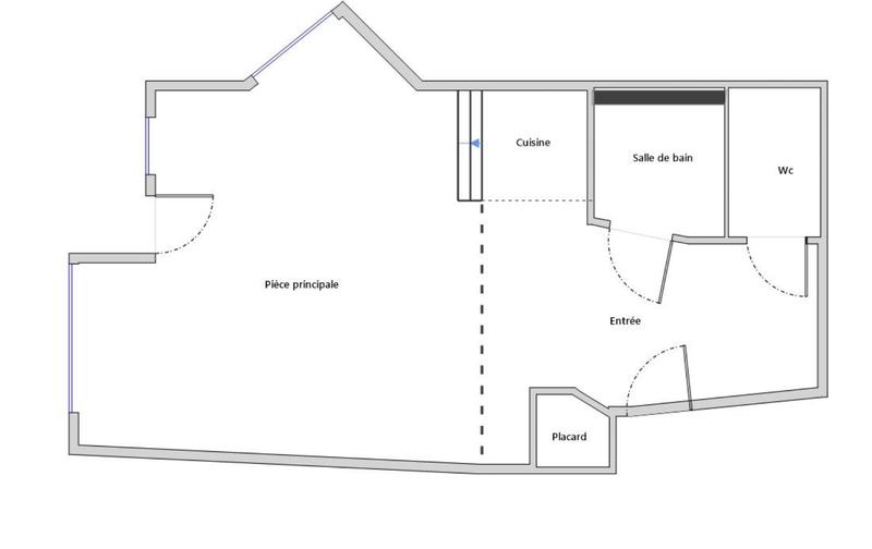 Appartement - 25 m² - 1 pièce