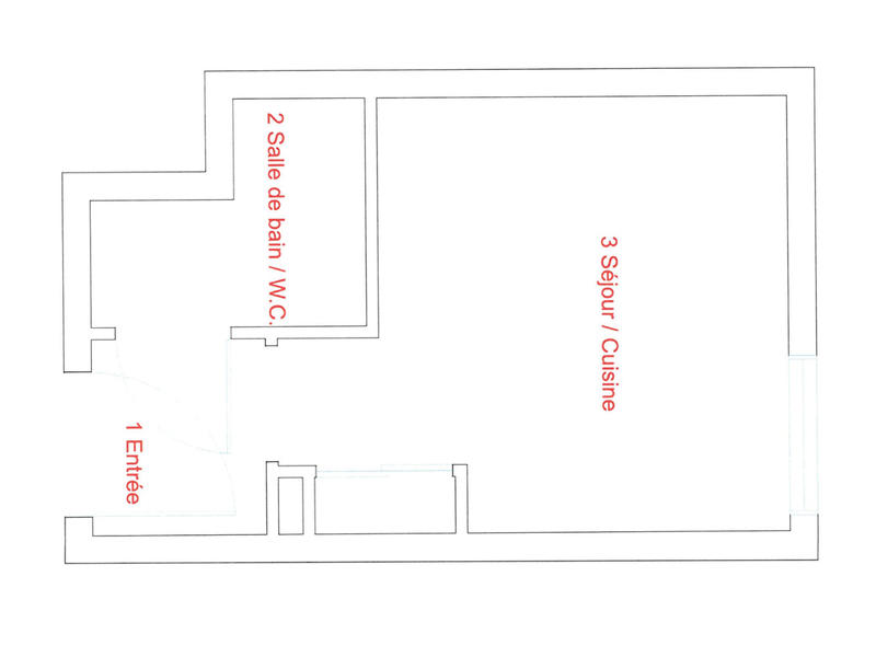 Appartement - 17 m² - 1 pièce