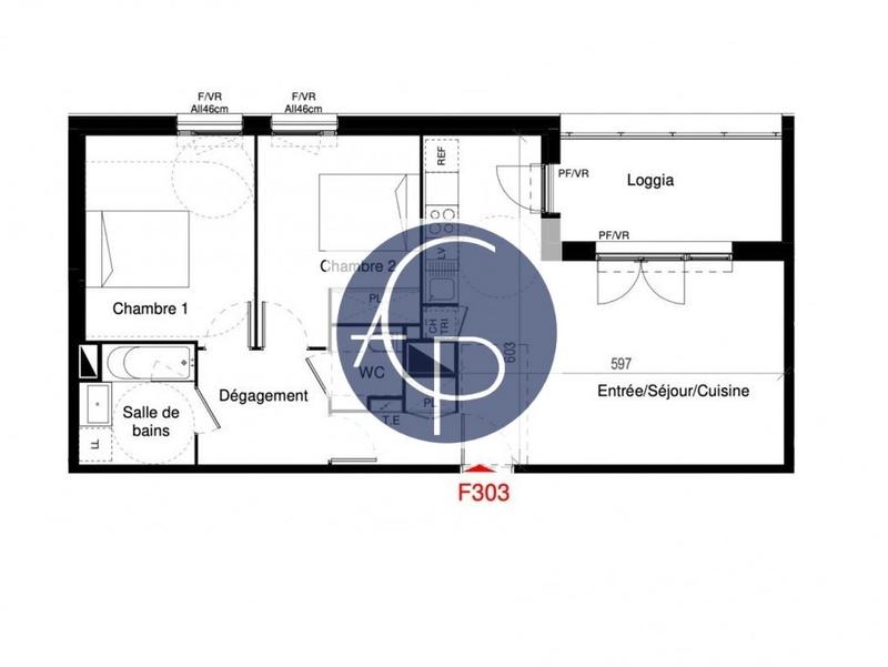 Appartement - 65 m² - 3 pièces