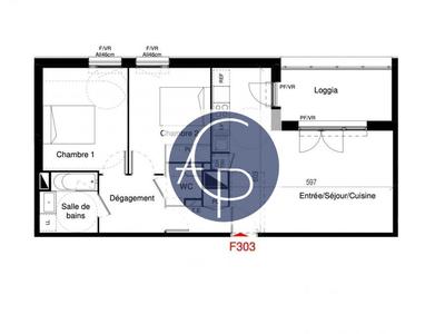 Appartement - 65 m² - 3 pièces