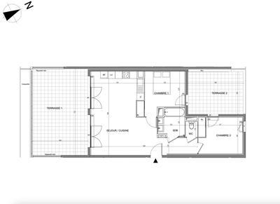 Appartement - 65 m² - 3 pièces