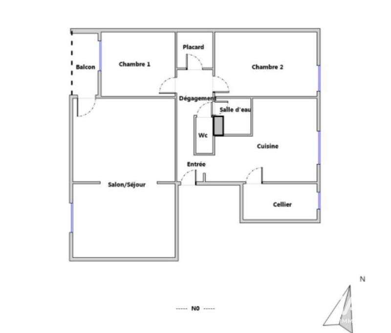 Appartement - 77 m² - 3 pièces