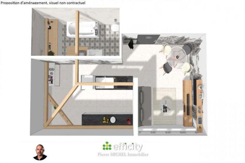 Appartement - 35 m² - 1 pièce