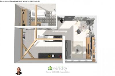 Appartement - 35 m² - 1 pièce