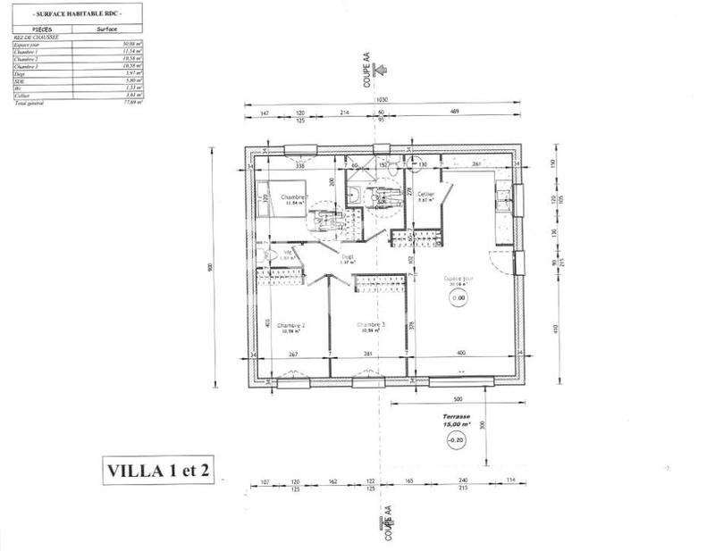 Maison - 78 m² - 4 pièces
