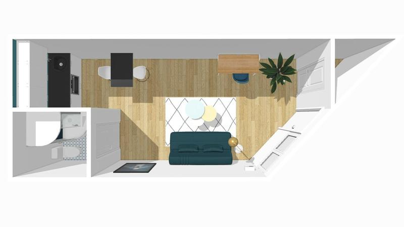 Appartement - 27 m² - 1 pièce