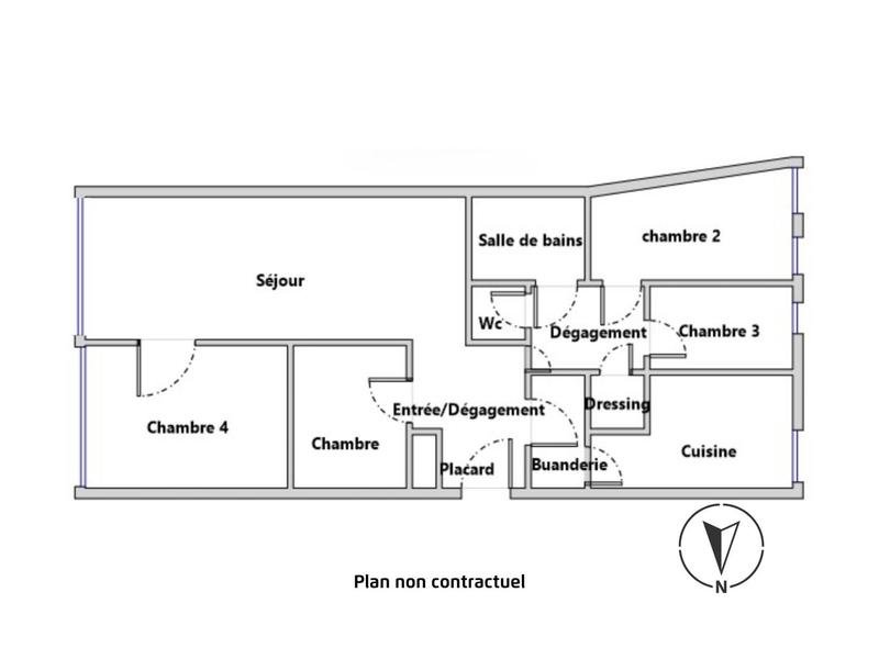 Appartement - 104 m² - 5 pièces
