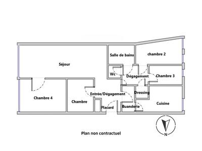 Appartement - 104 m² - 5 pièces