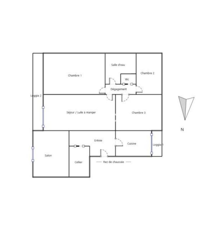 Appartement - 92 m² - 5 pièces