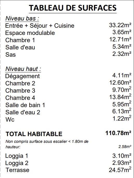 Appartement - 111 m² - 5 pièces