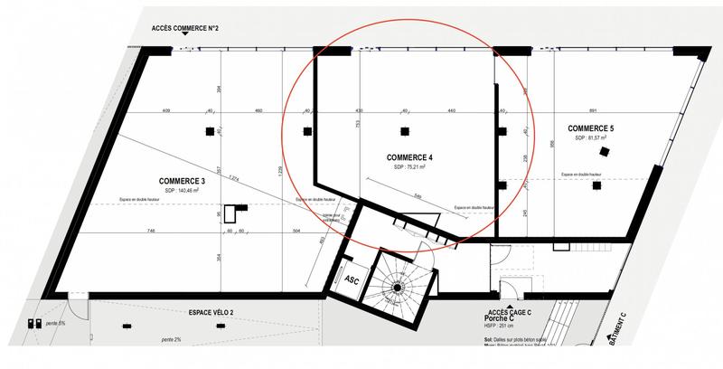 Local commercial - 75 m²