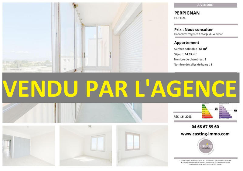 Appartement - 65 m² - 3 pièces