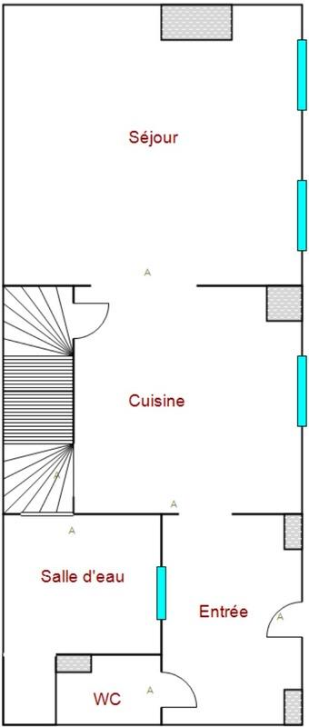 Maison - 66 m² - 3 pièces