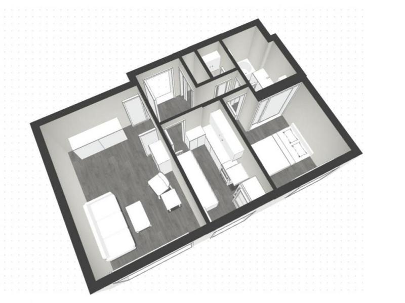 Appartement - 44 m² - 2 pièces