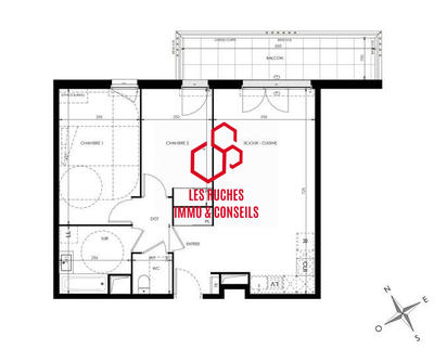 Appartement - 63 m² - 3 pièces