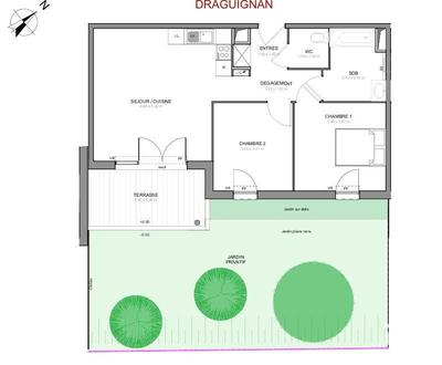 Appartement - 60 m² - 3 pièces