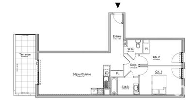 Appartement - 67 m² - 3 pièces