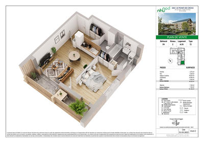 Appartement - 60 m² - 3 pièces