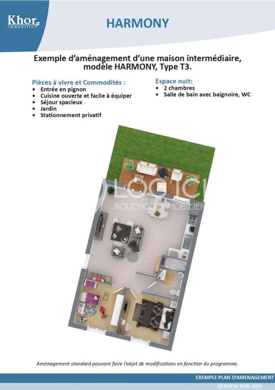 Maison - 66 m² - 3 pièces