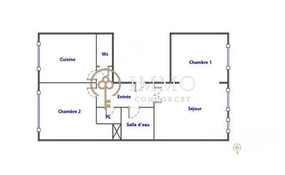 Appartement - 60 m² - 3 pièces