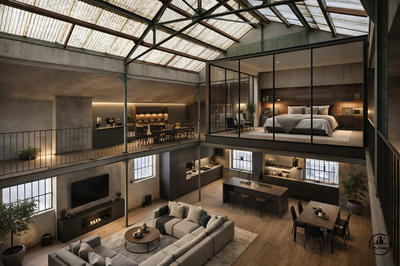 Appartement - 180 m² - 1 pièce