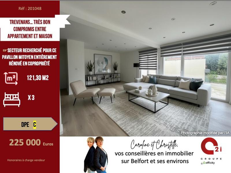 Maison jumelée - 121 m² - 5 pièces