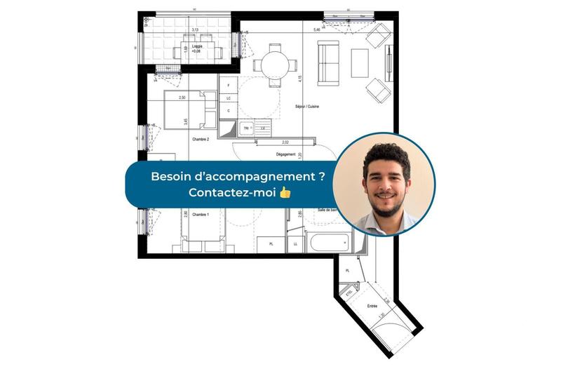 Appartement - 69 m² - 3 pièces